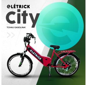 BICICLETA ELÉTRICA CITY 800W  VERMELHO