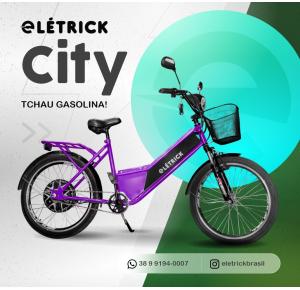 BICICLETA ELÉTRICA CITY 800W VIOLETA 