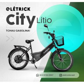 BICICLETA CITY LITIO PRETA PROMOÇÃO DE NATAL 
