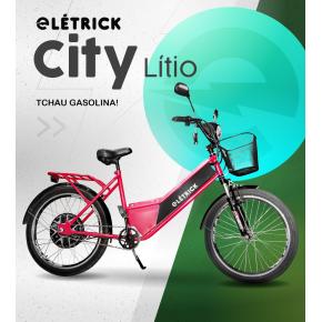 BICICLETA CITY LITIO VERMELHA PROMOÇÃO DE NATAL 