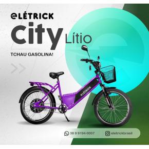 BICICLETA CITY LITIO VIOLETA PROMOÇÃO DE NATAL 