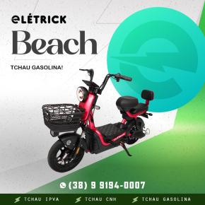 SCOOTER  ELÉTRICO BEACH LÍTIO VERMELHO 500W.