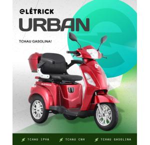 TRICICLO ELÉTRICO 1.000W URBAN CHUMBO VERMELHO.