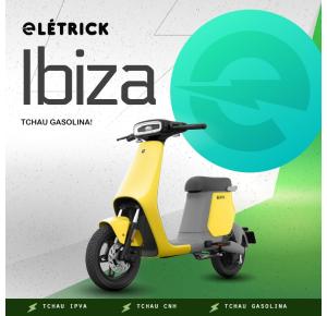 SCOOTER ELÉTRICA IBIZA AMARELA LÍTIO.