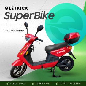 SUPERBIKE 1000W 60V 25AH LITIO VERMELHO